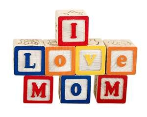 Love Mom blocks